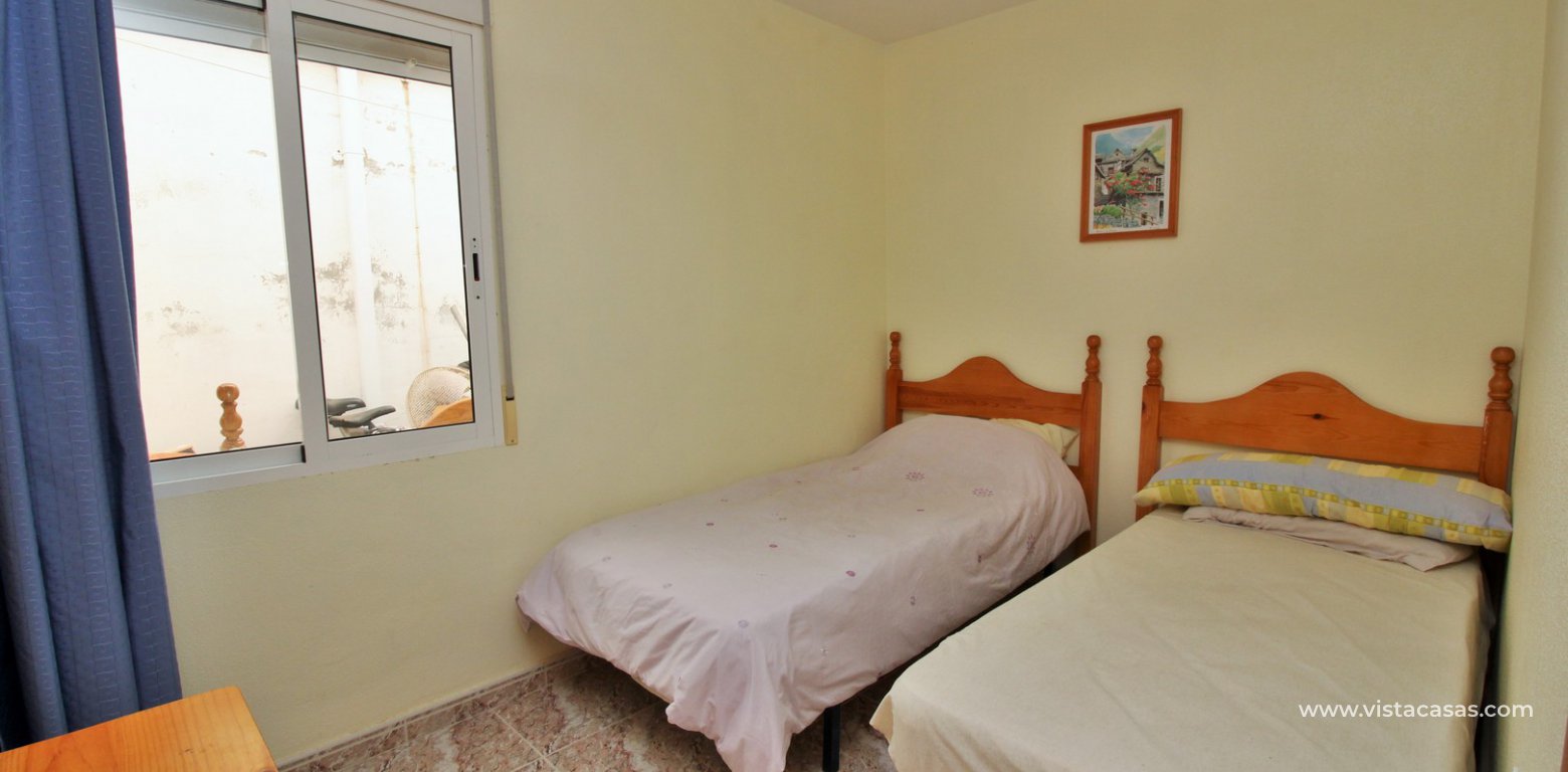 South facing ground floor apartment for sale in Villamartin twin bedroom