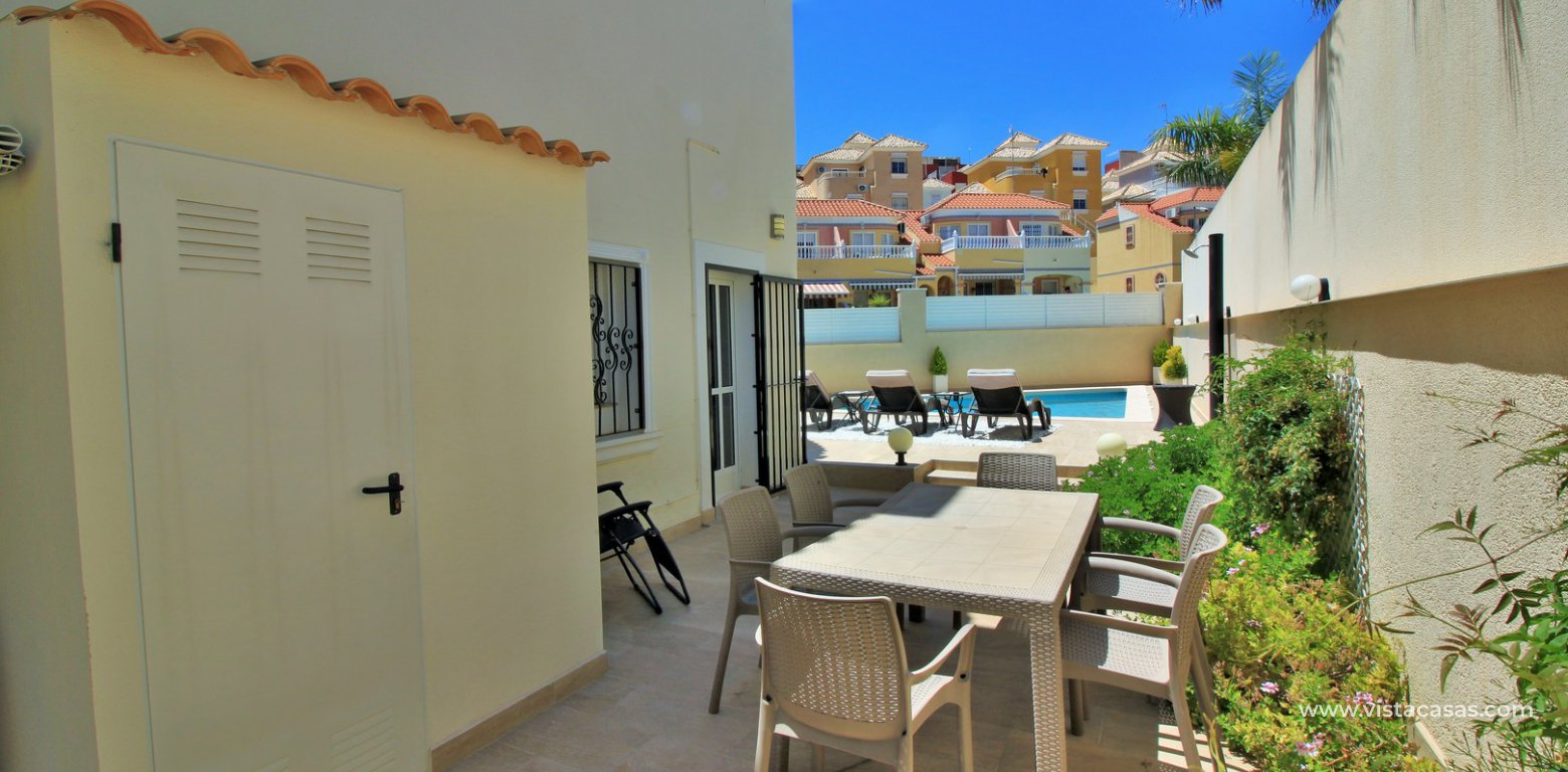 5 bedroom villa with private pool for sale Villamartin annex rear terrace