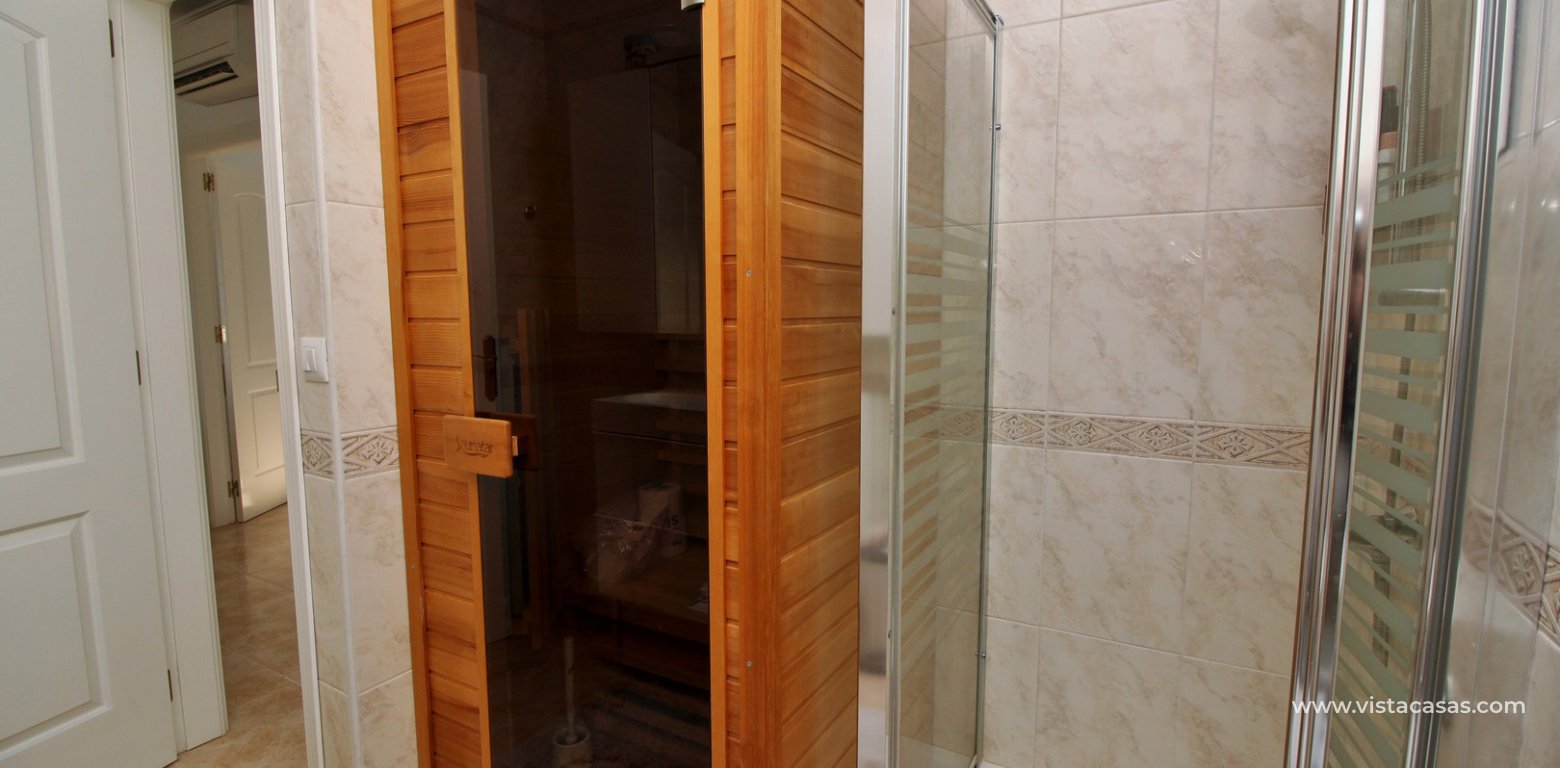 Detached villa with underbuild for sale in Villamartin sauna