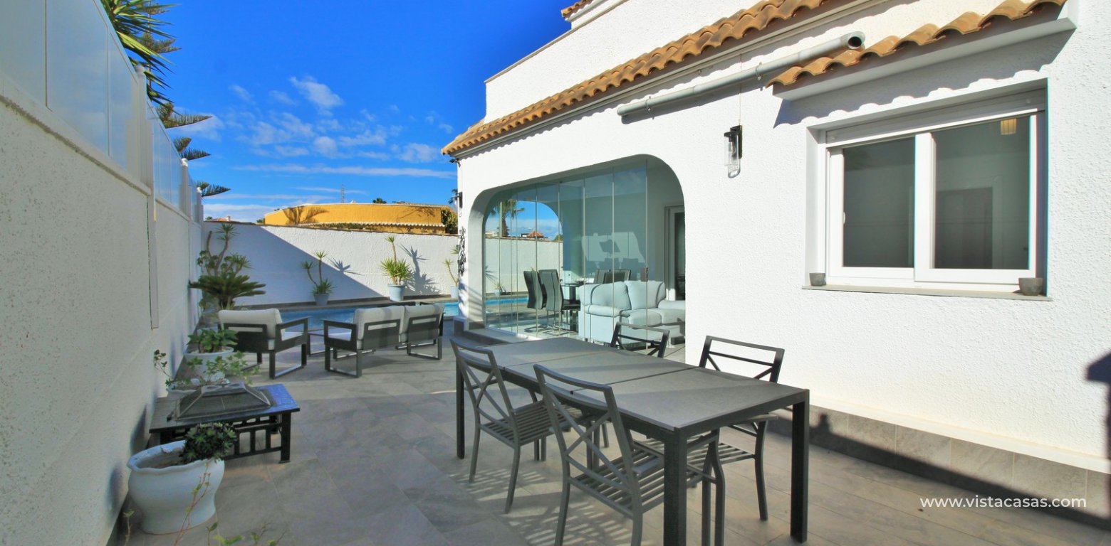 Modern renovated villa with pool for sale Villamartin front terrace