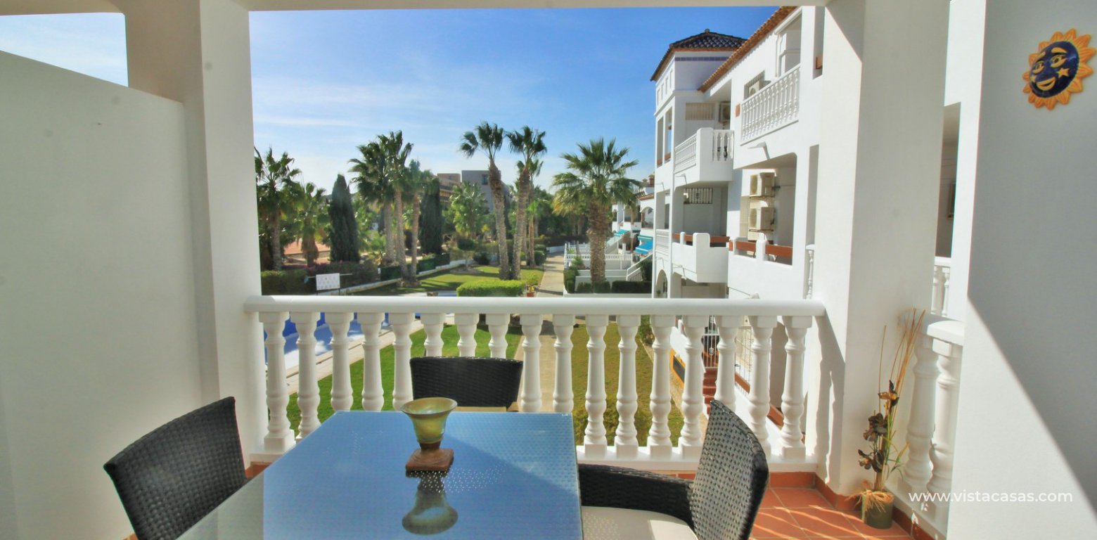 Apartment for sale overlooking the pool Las Rosas Pau 8 Villamartin private balcony