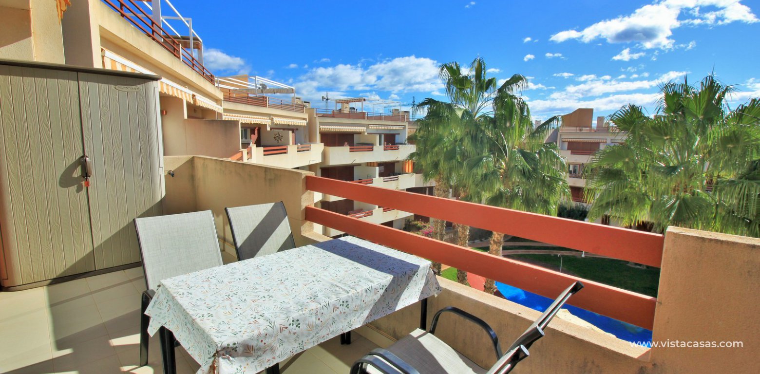 South facing penthouse for sale in El Rincon Playa Flamenca balcony