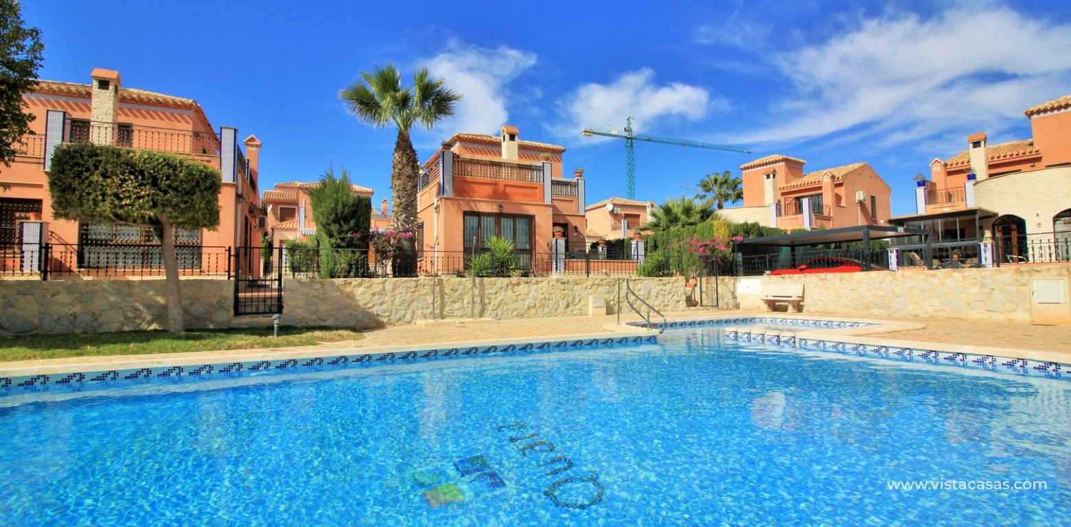 Detached villa overlooking the pool for sale in La Cañada San Miguel pool