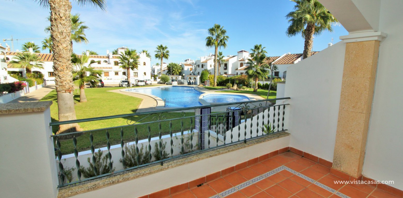 Townhouse for sale in Villamartin terrace pool view