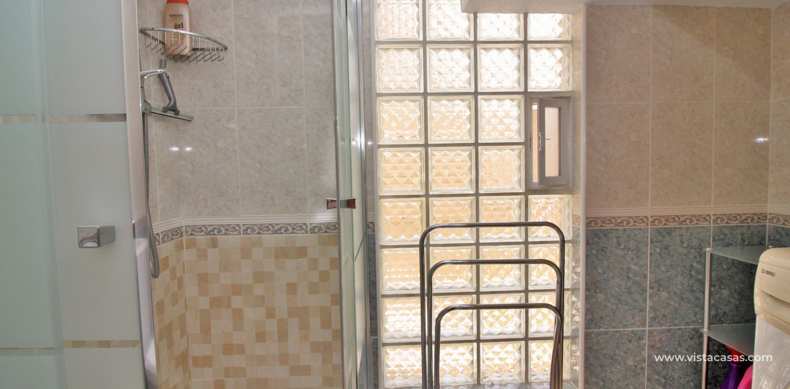 Zodiaco quad with private pool for sale in Villamartin downstairs bathroom shower