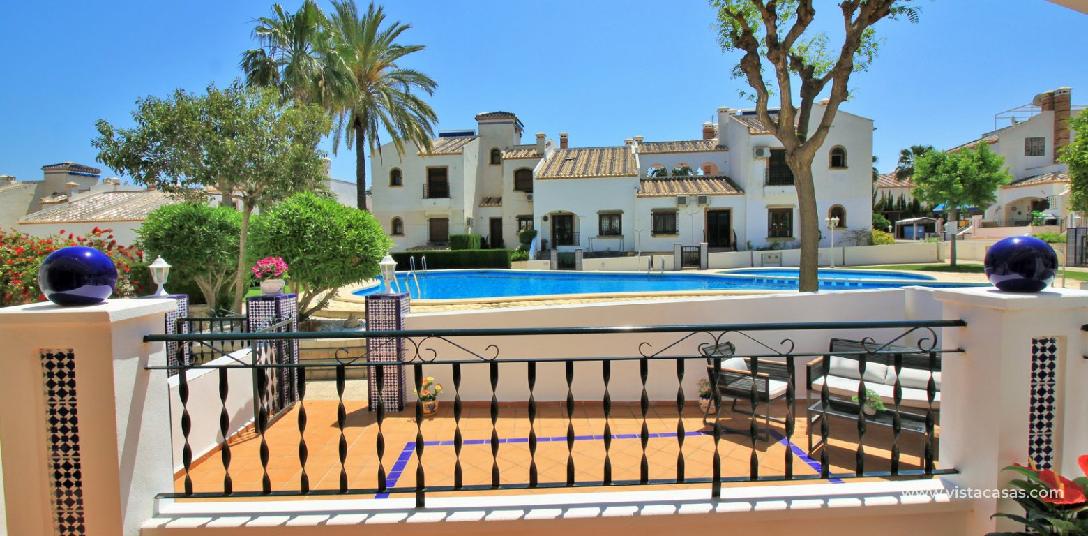 South facing ground floor apartment for sale overlooking the pool Pau 8 Villamartin direct pool view