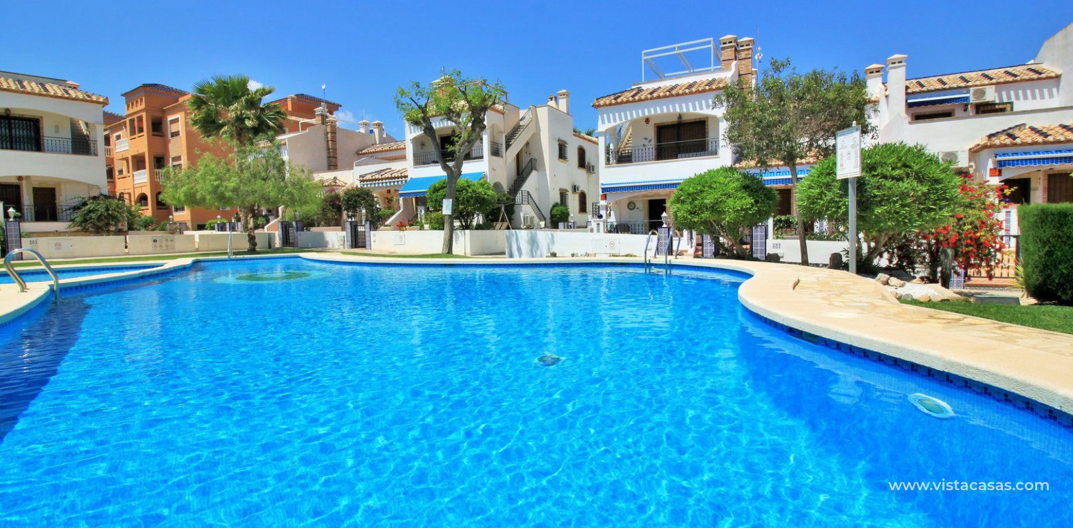 South facing ground floor apartment for sale overlooking the pool Pau 8 Villamartin communal pool