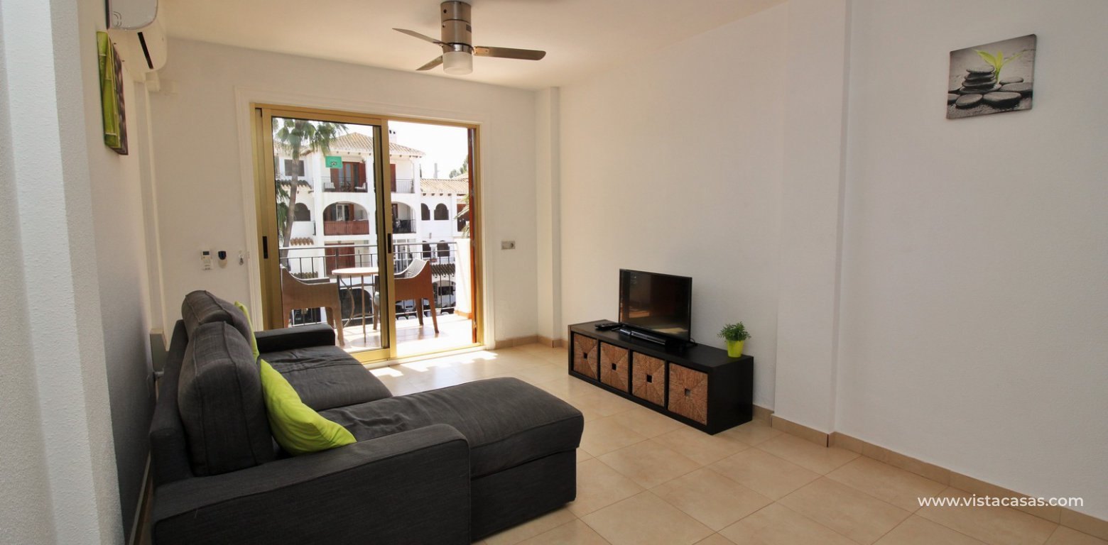 South facing apartment with tourist licence for sale in the Villamartin Plaza living room