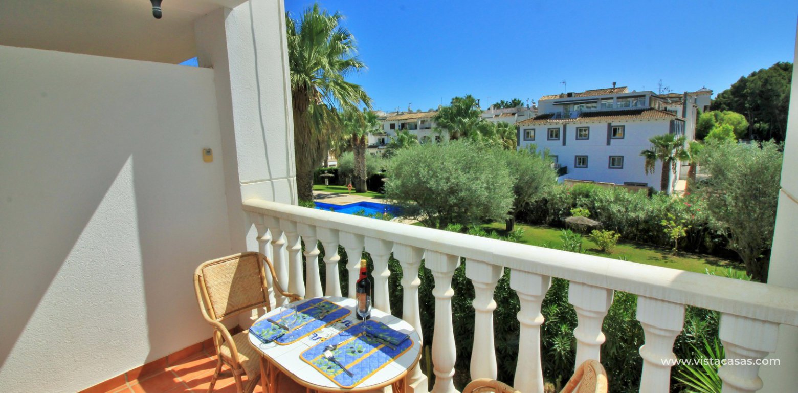 South facing apartment for sale Villamartin pool and golf views covered balcony