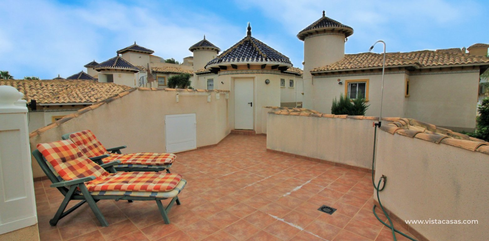 5 bedroom detached villa with garage for sale in Pinada Golf Villamartin roof terrace