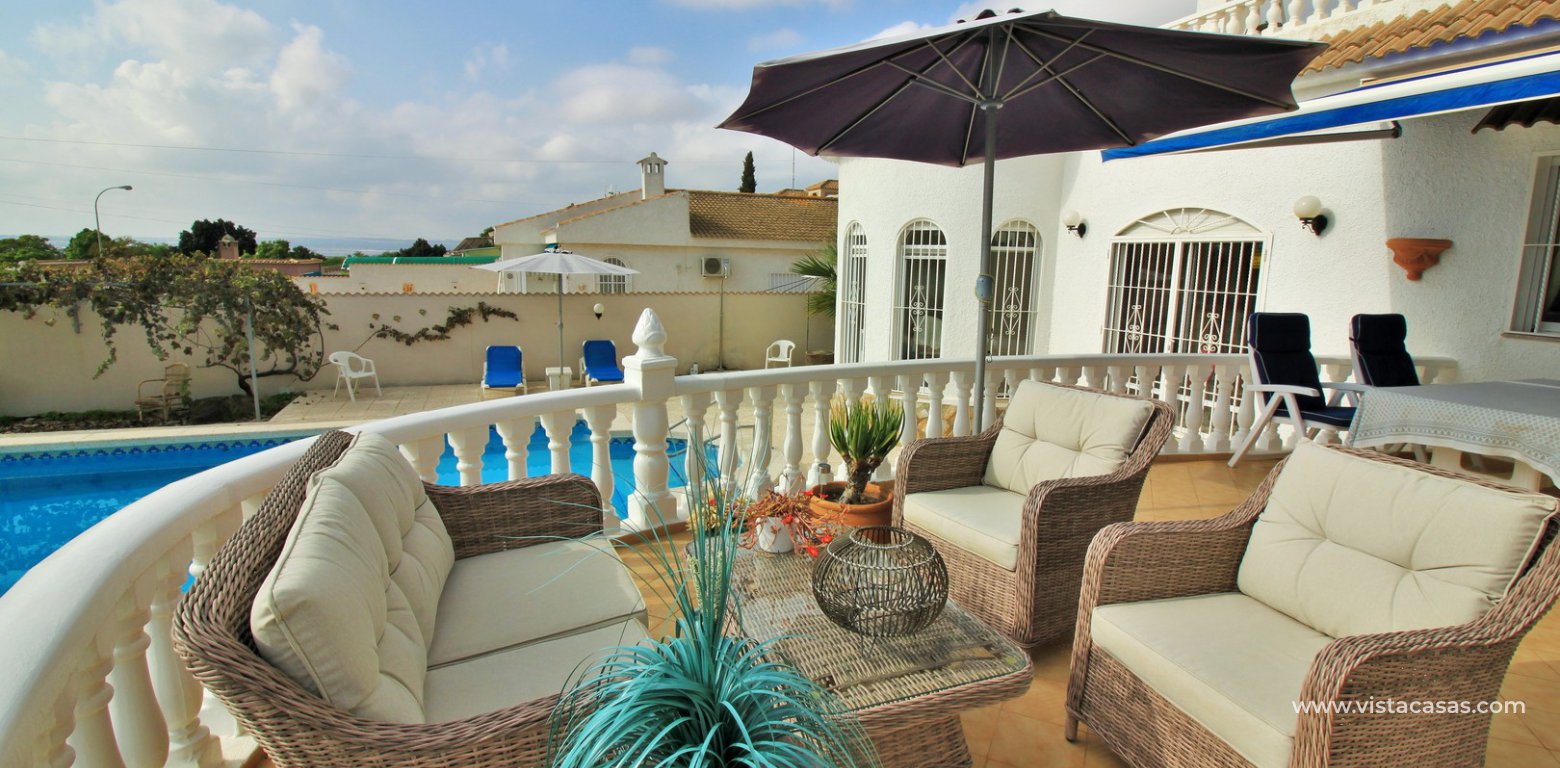 Detached villa for sale with private pool La Siesta Torrevieja terrace 3