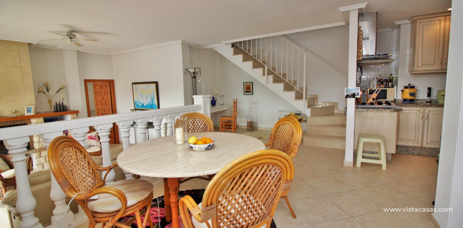 Detached villa for sale with private pool La Siesta Torrevieja dining area