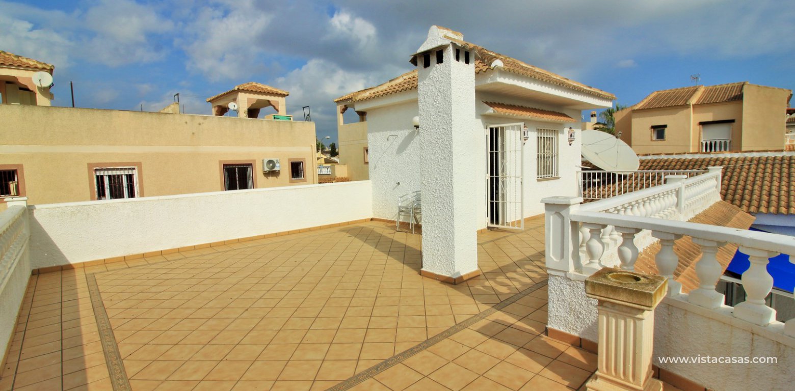 Detached villa for sale with private pool La Siesta Torrevieja roof solarium