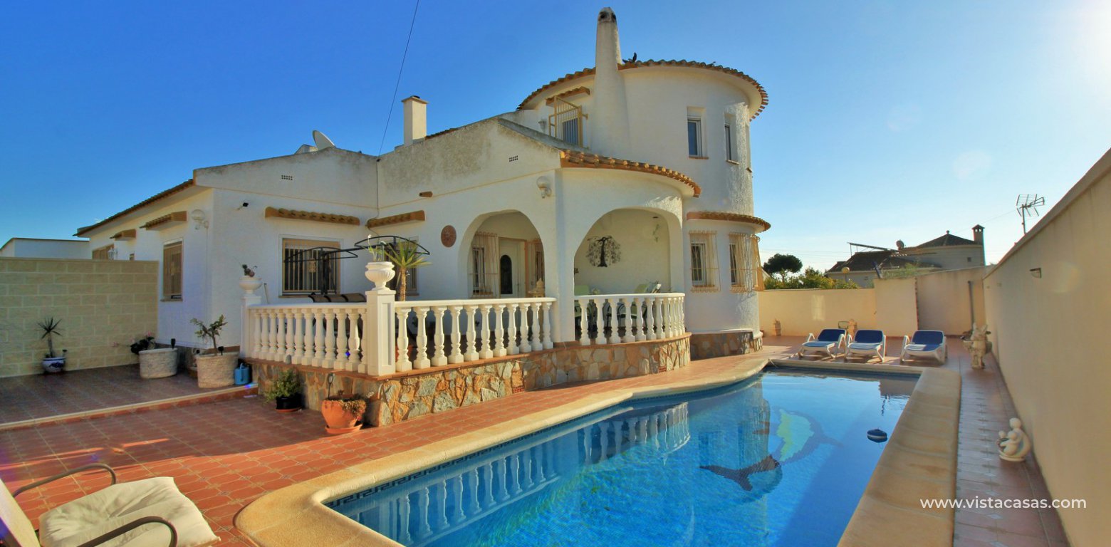 South facing 4 bedroom detached villa with private pool for sale Los Dolses