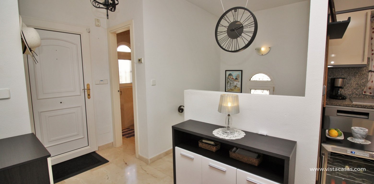 South facing detached villa with private pool for sale Los Dolses entrance hallway