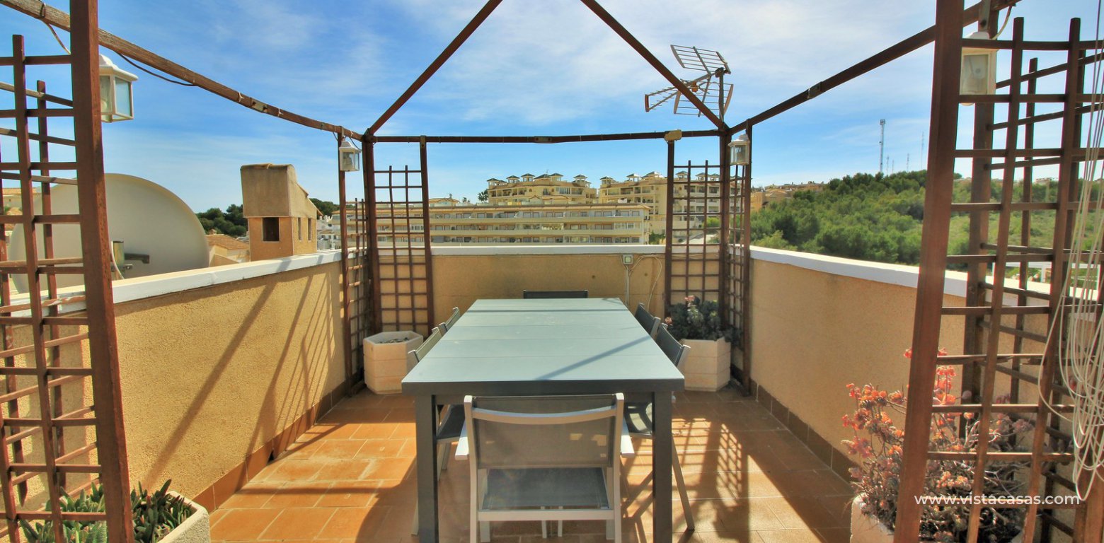 South facing detached villa with private pool and garage for sale Montegolf VII Villamartin roof solarium