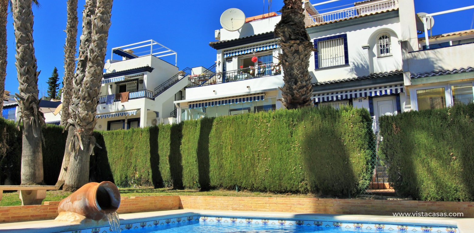 Top floor apartment overlooking the pool for sale La Rioja Los Dolses apartment pool view