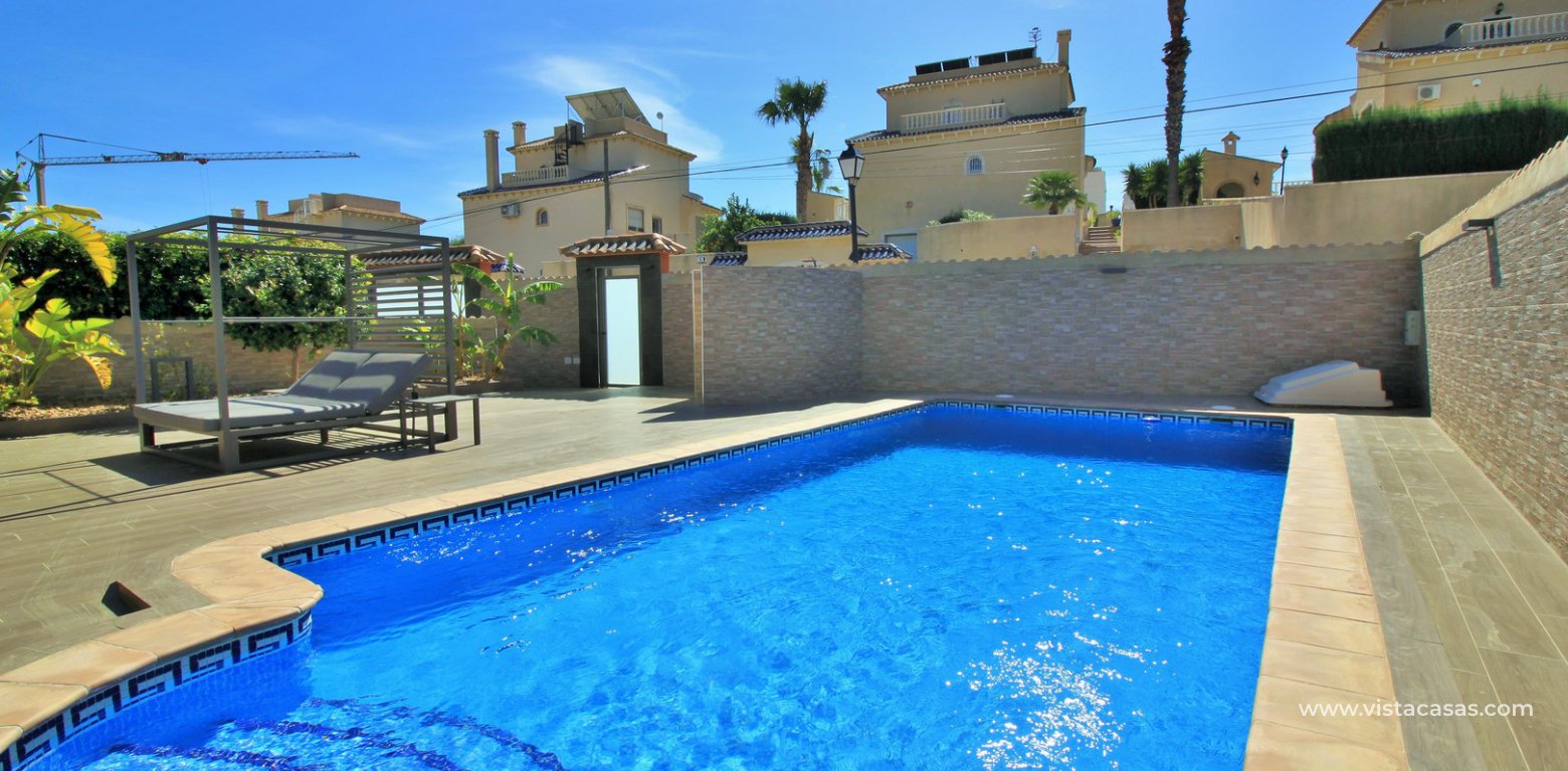 Modern 5 bedroom detached villa with private pool and large plot for sale Villamartin large private pool