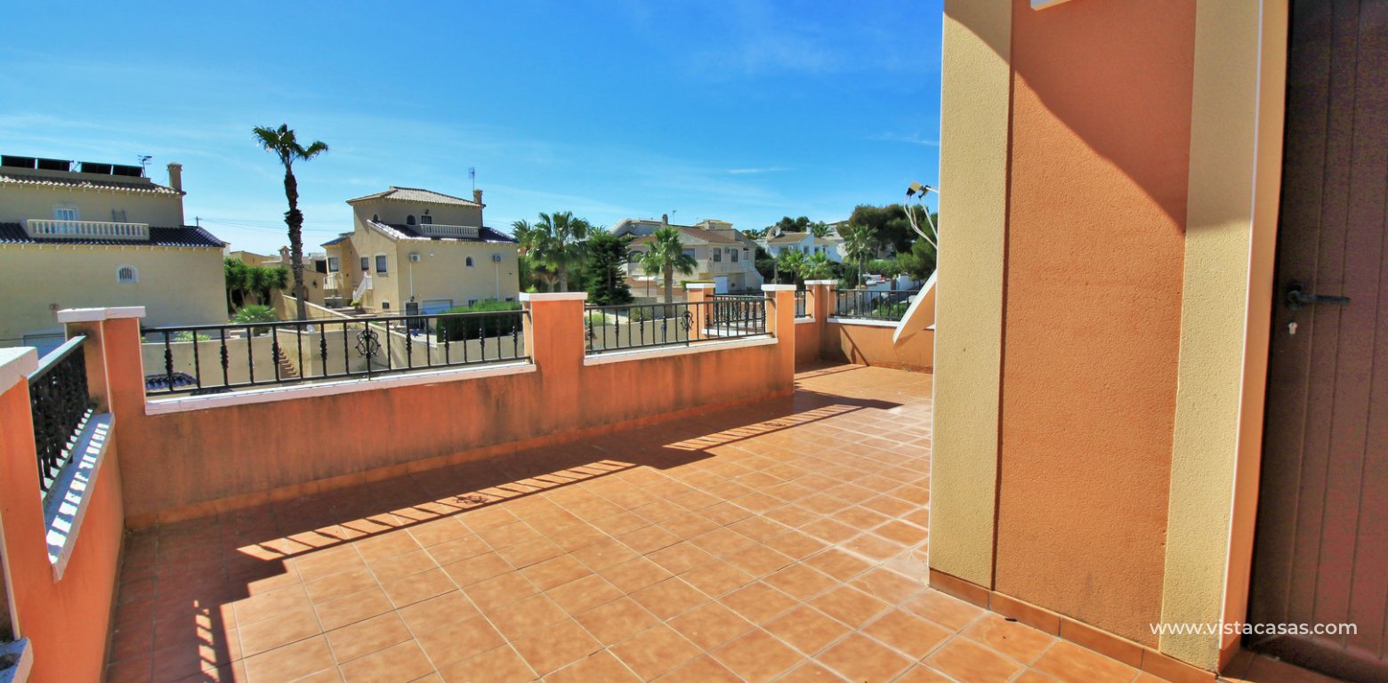 Modern 5 bedroom detached villa with private pool and large plot for sale Villamartin upstairs double bedroom solarium