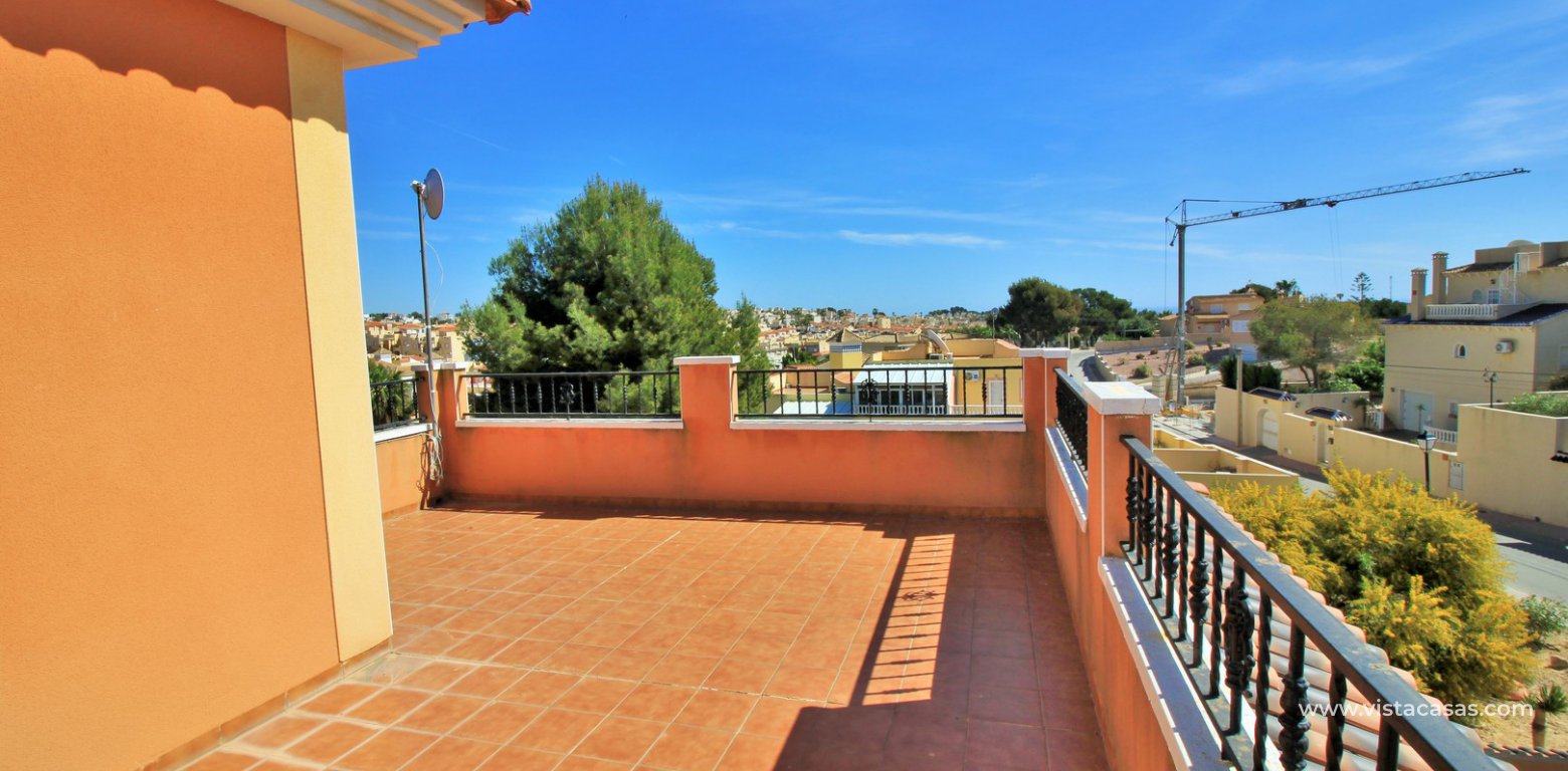 Modern 5 bedroom detached villa with private pool and large plot for sale Villamartin upstairs double bedroom roof terrace