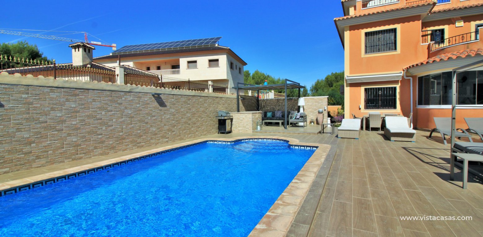 Modern 5 bedroom detached villa with private pool and large plot for sale Villamartin private swimming pool