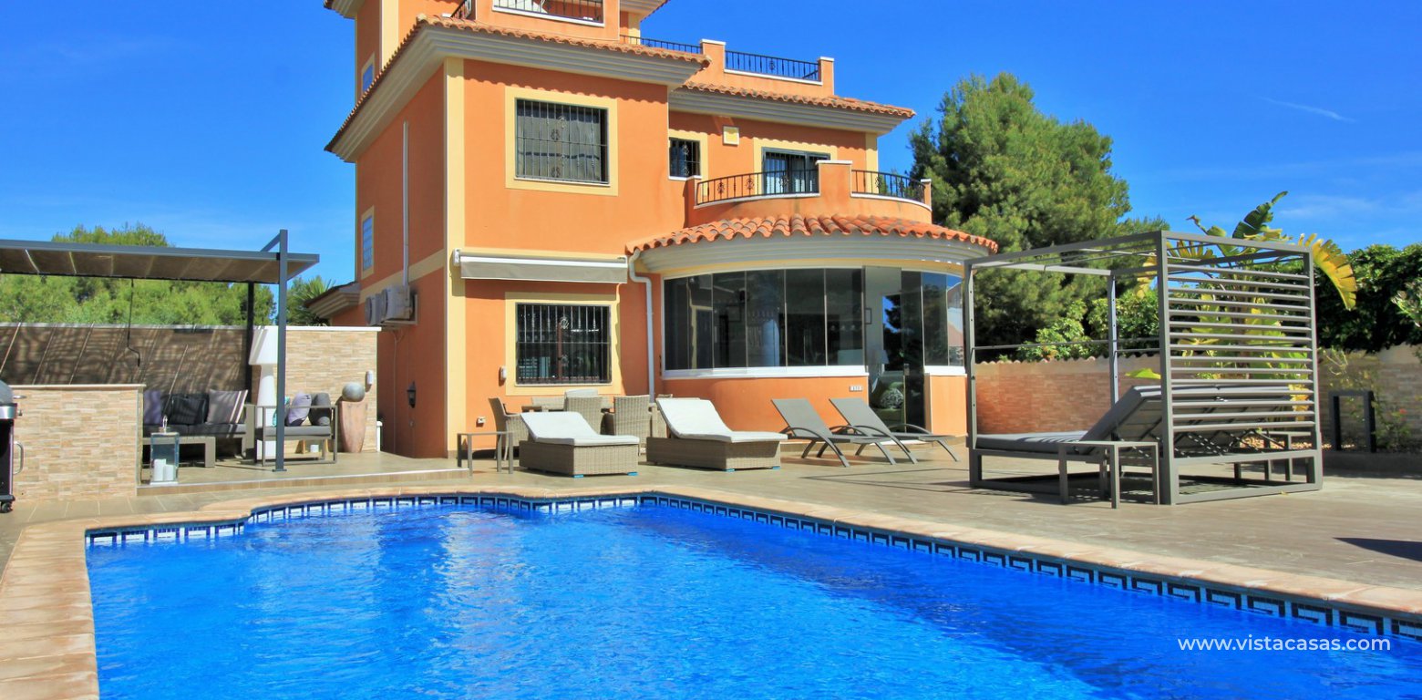 Modern 5 bedroom detached villa with private pool and large plot for sale Villamartin exterior