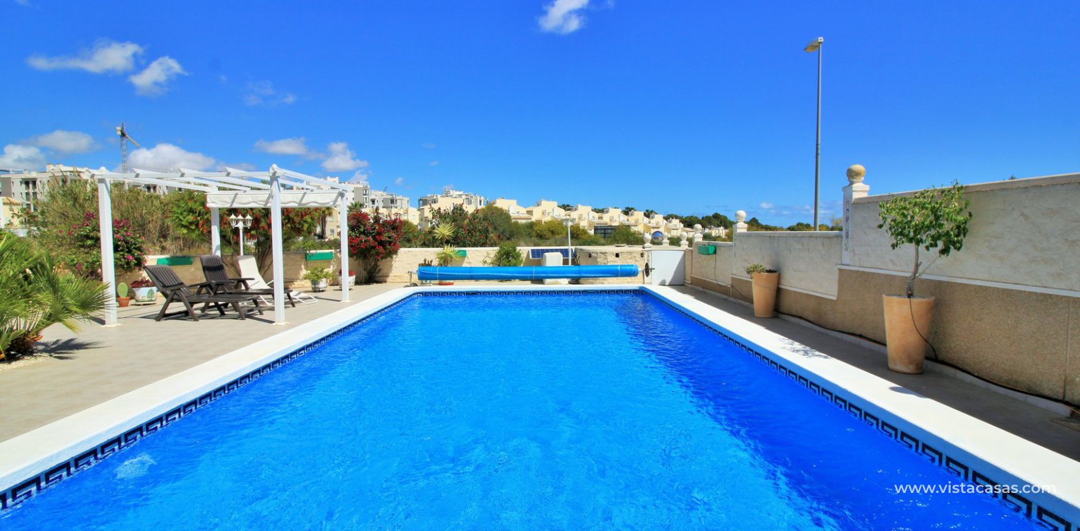 Detached villa with private pool for sale Pinada Golf II Villamartin pool