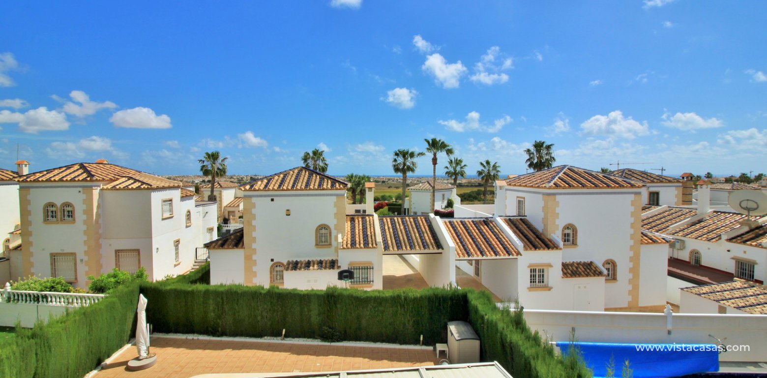 Detached villa with pool for sale R3 Las Violetas Villamartin roof terrace views