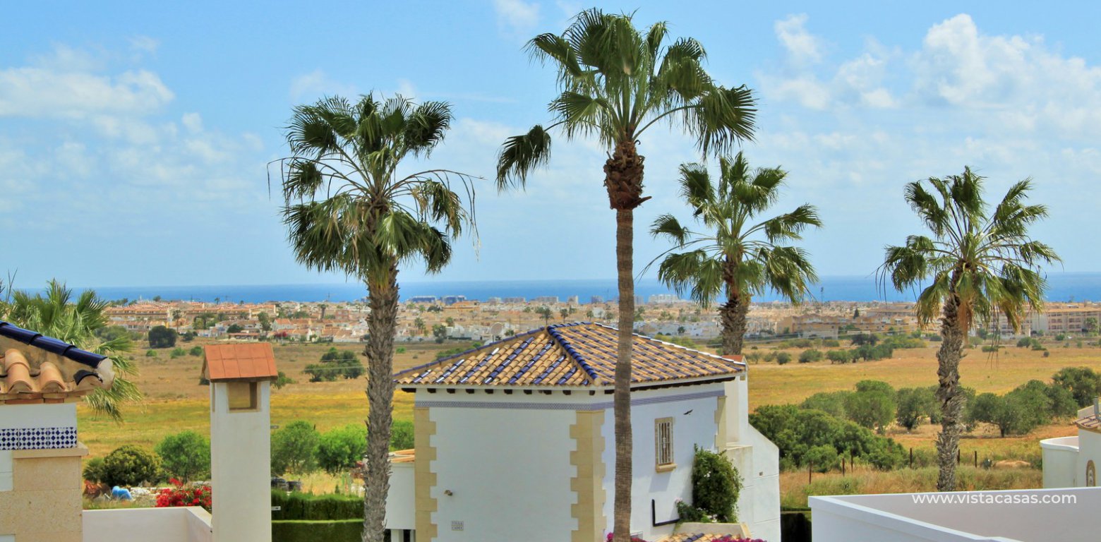 Detached villa with pool for sale R3 Las Violetas Villamartin roof terrace sea view