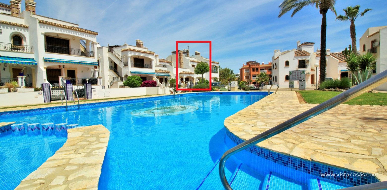 South facing 2 bedroom Sofia townhouse overlooking the pool for sale Pau 8 Villamartin