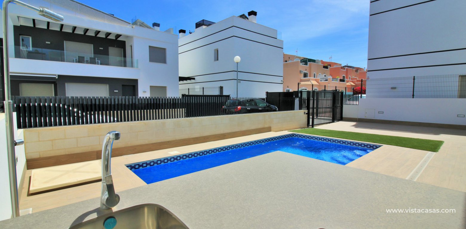Detached villa with private pool for sale Villamartin summer kitchen pool