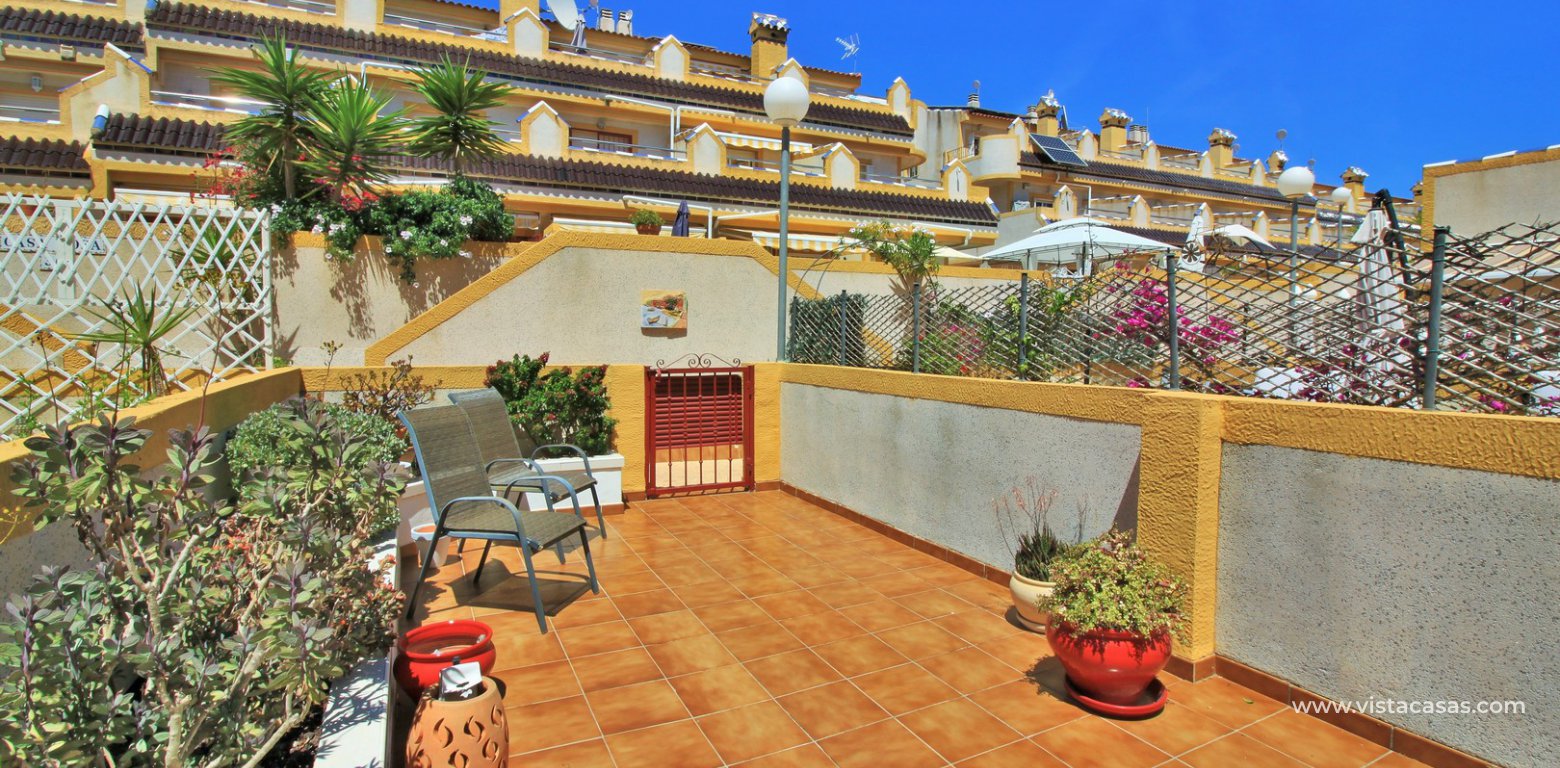 Townhouse for sale Amapolas VII Playa Flamenca front garden