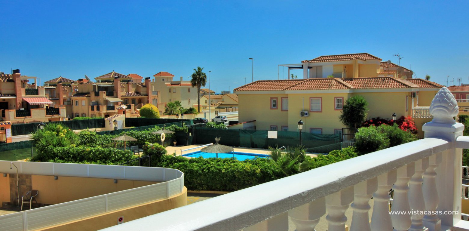 Townhouse for sale Colinas de la Zenia Cabo Roig balcony pool and sea view