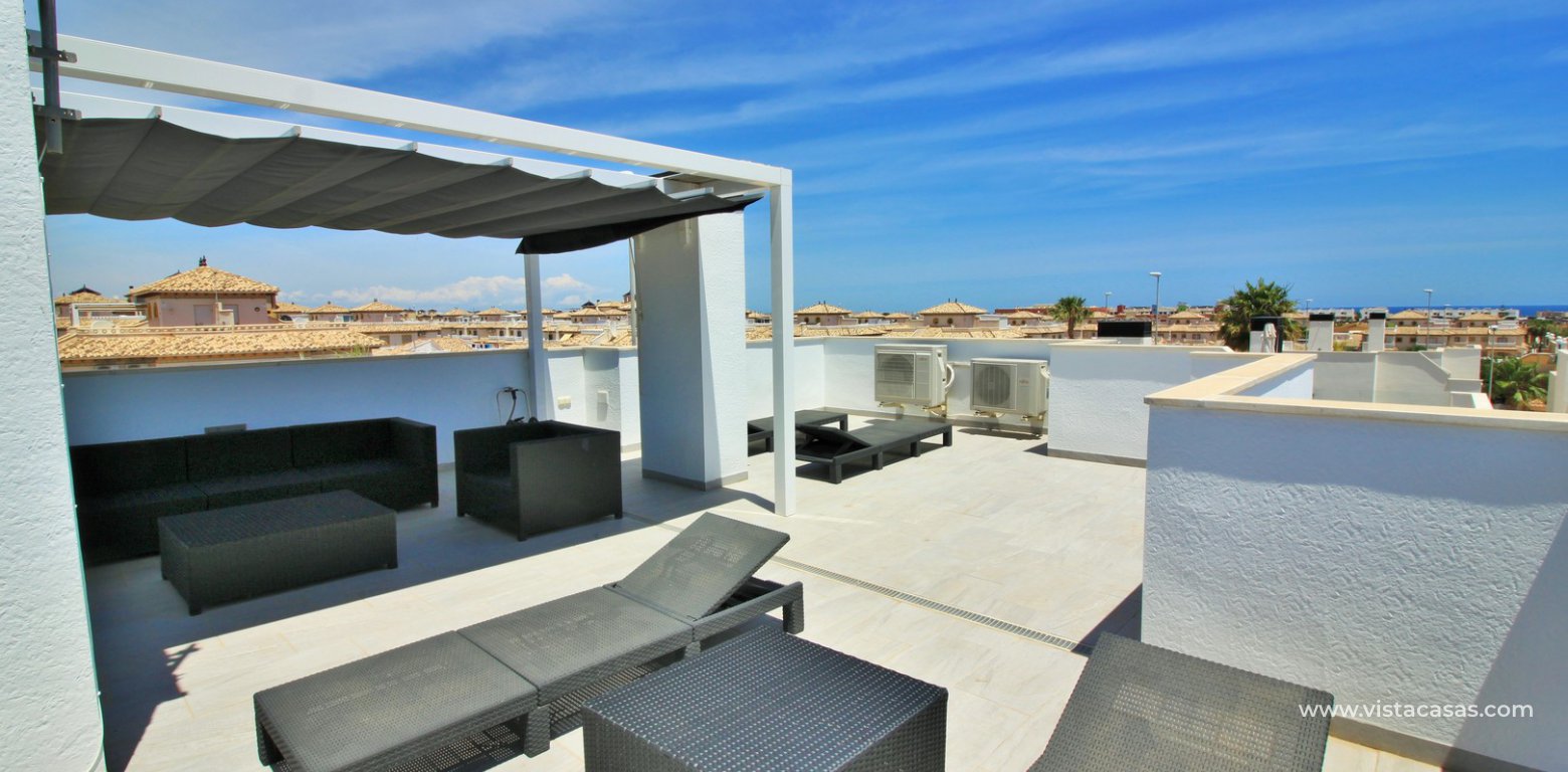 Villa for sale in Palm Beach III Lomas de Cabo Roig roof terrace