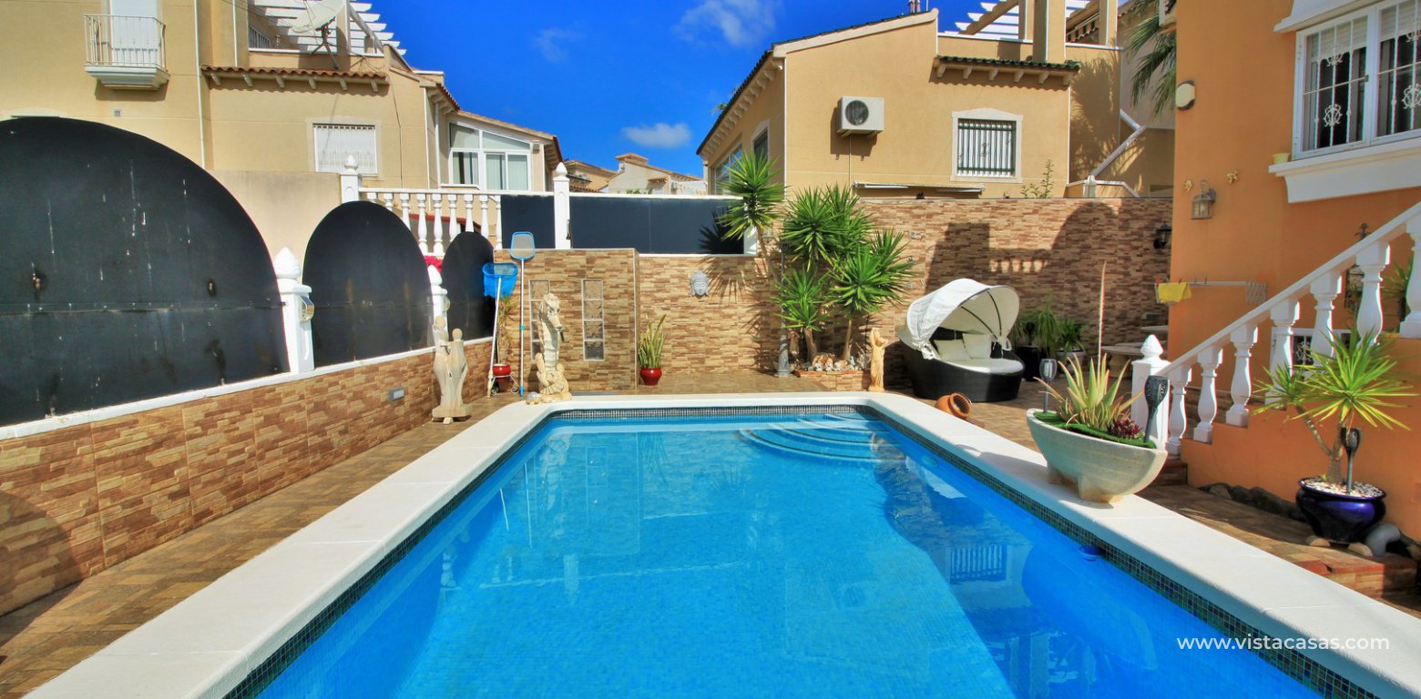 South facing villa with private pool and underbuild for sale Villamartin pool