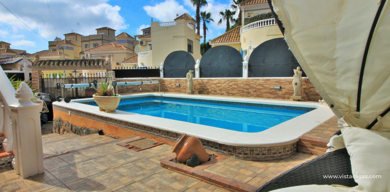 South facing villa with private pool and underbuild for sale Villamartin swimming pool