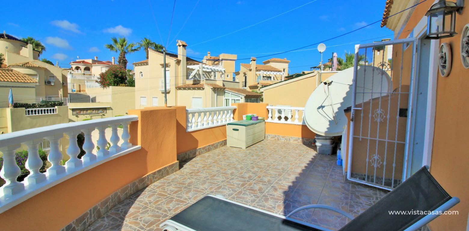 South facing villa with private pool and underbuild for sale Villamartin south facing balcony