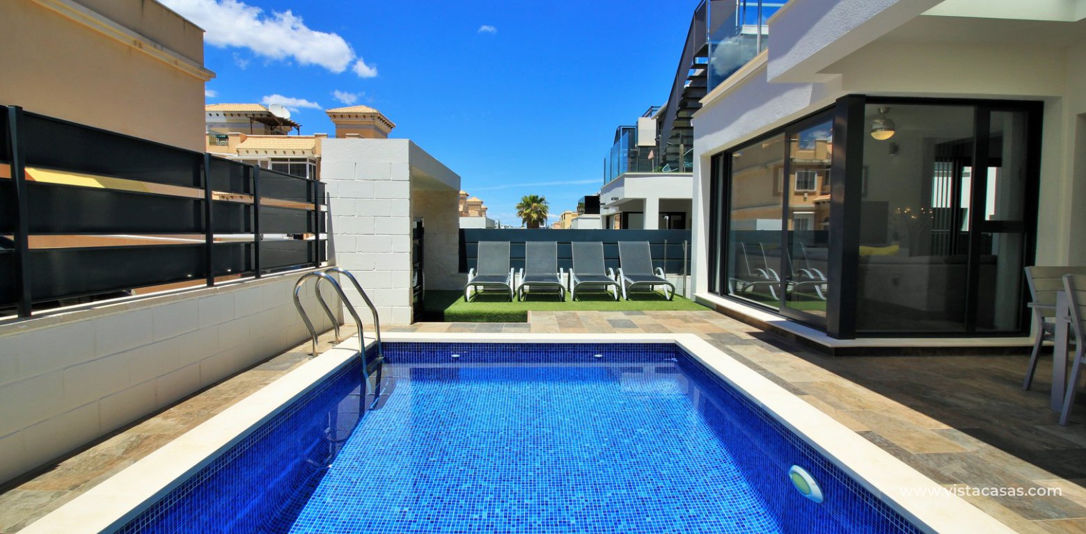 Modern villa with private pool for sale Villamartin pool