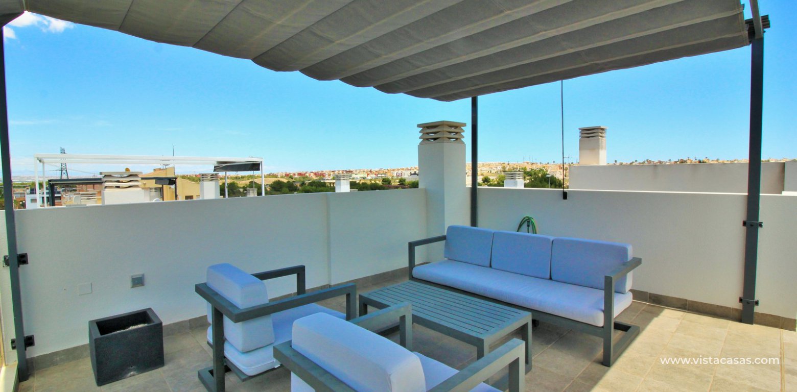 Modern villa with private pool for sale Villamartin roof terrace