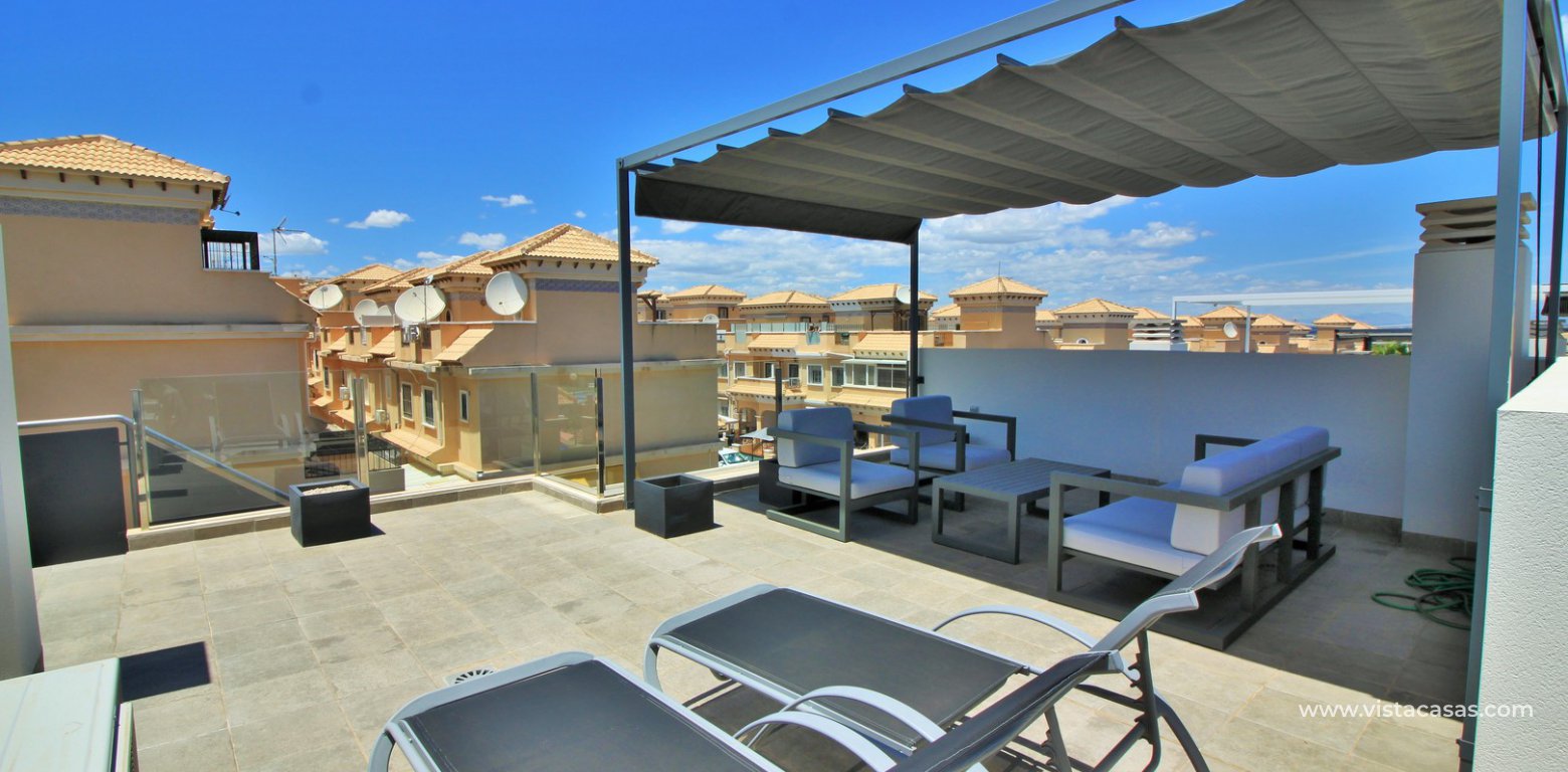 Modern villa with private pool for sale Villamartin roof solarium