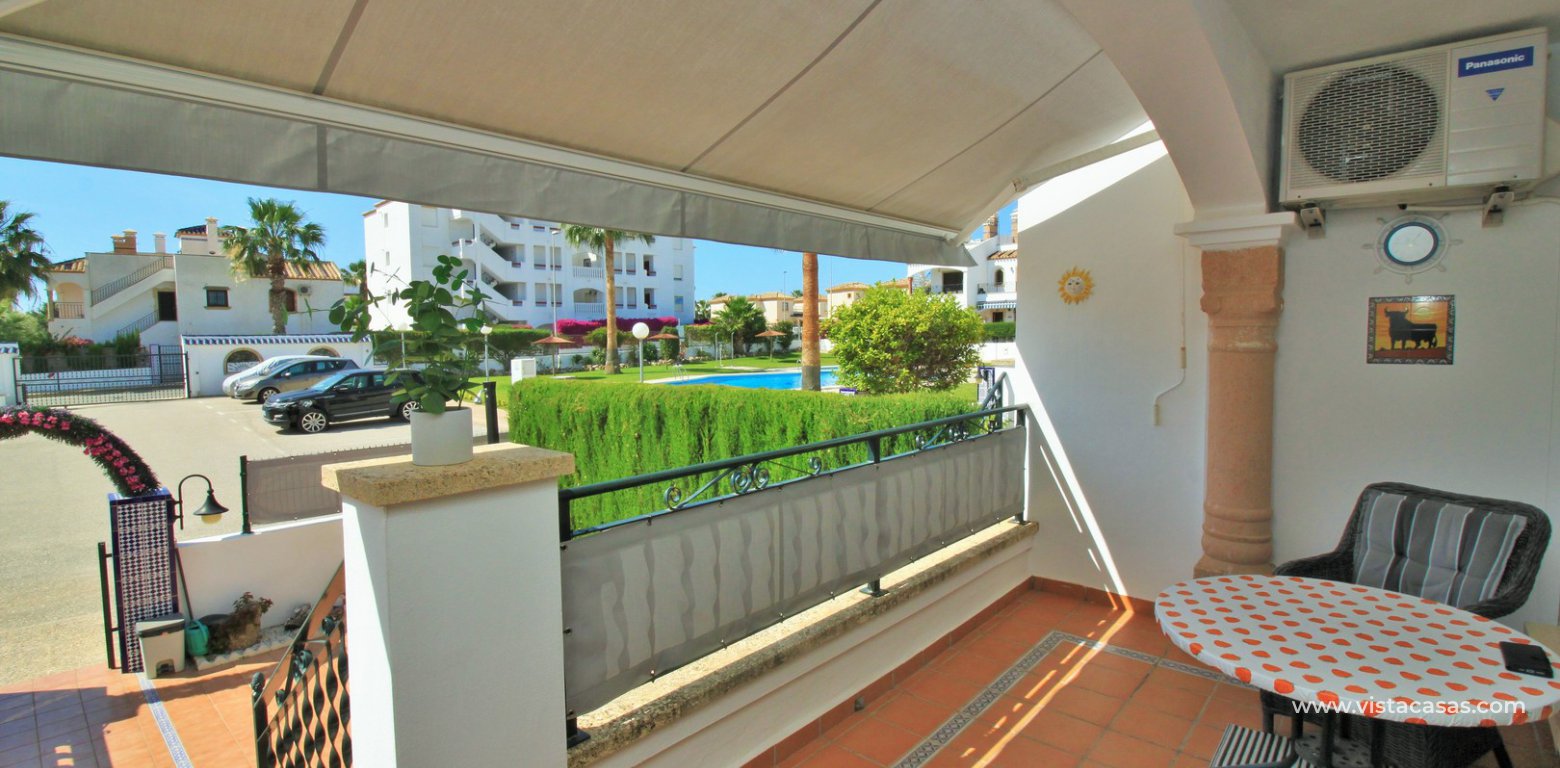 South facing Sofia townhouse for sale R12 Pau 8 Villamartin terrace pool view