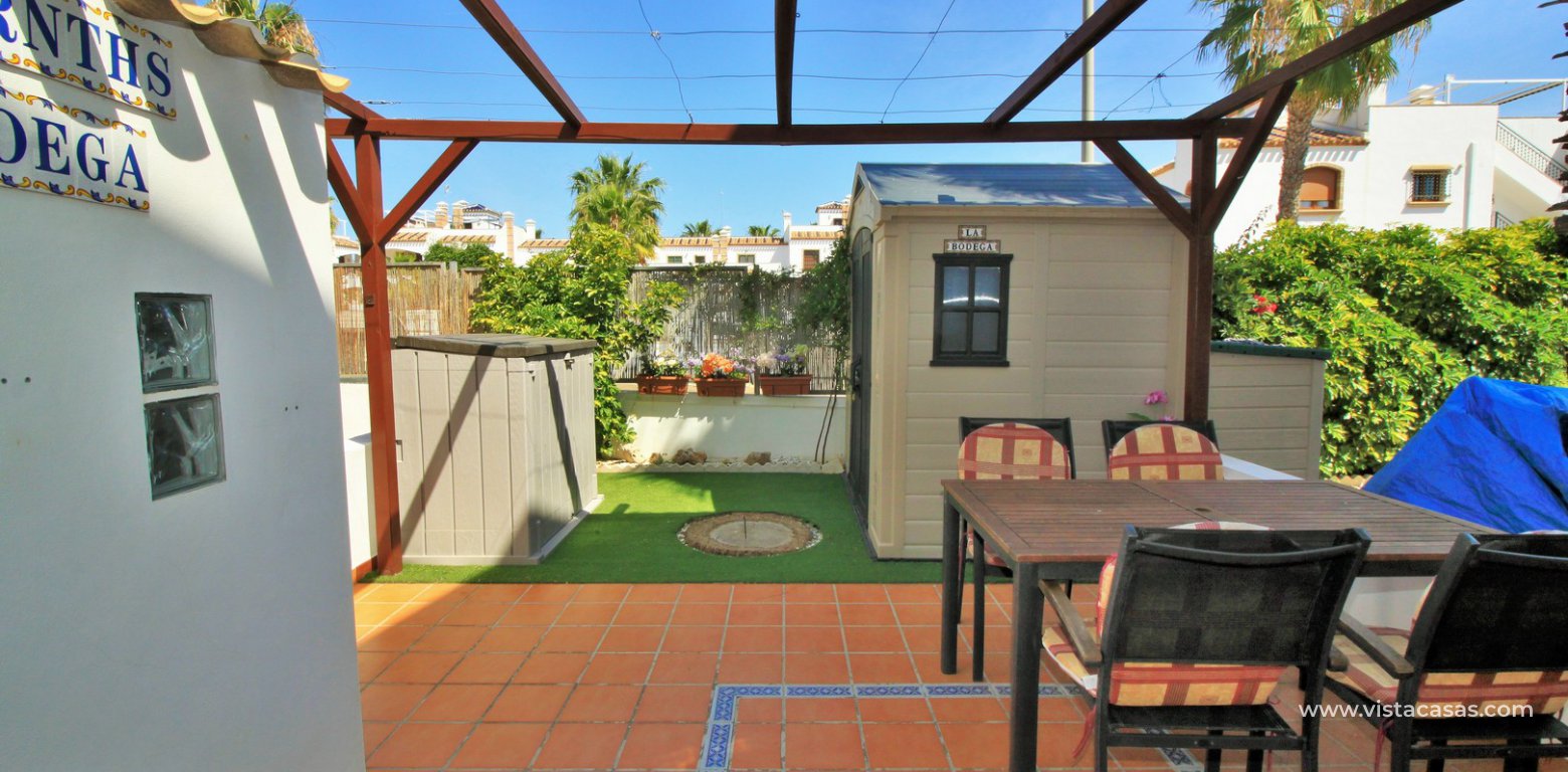 South facing Sofia townhouse for sale R12 Pau 8 Villamartin rear terrace