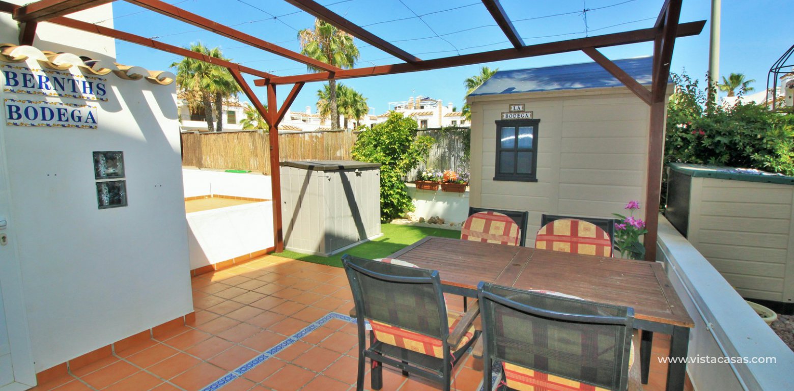 South facing Sofia townhouse for sale R12 Pau 8 Villamartin back terrace