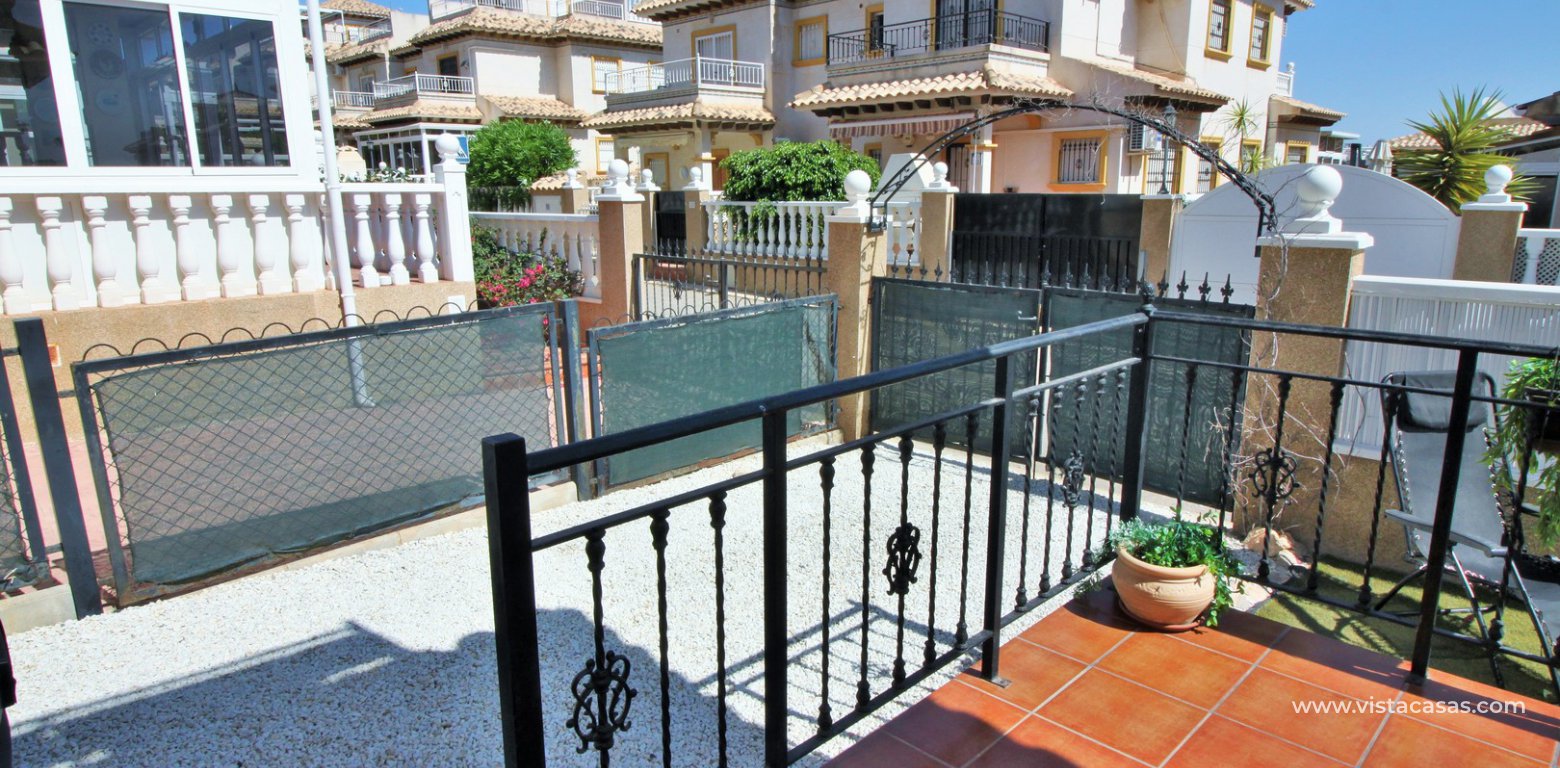 Quad house for sale Pinada Golf 2 Villamartin driveway