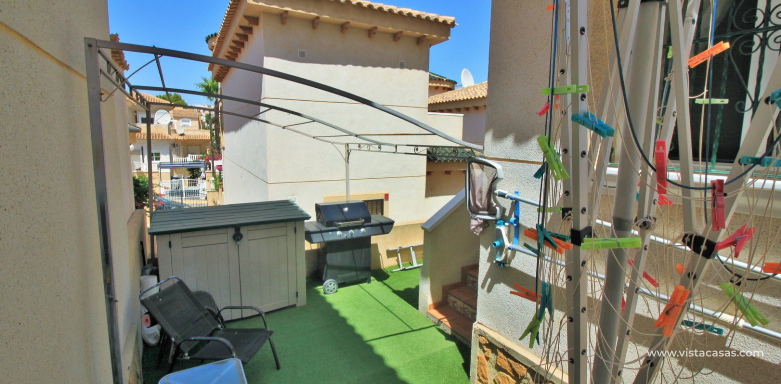 Detached villa with private pool for sale Villamartin rear garden