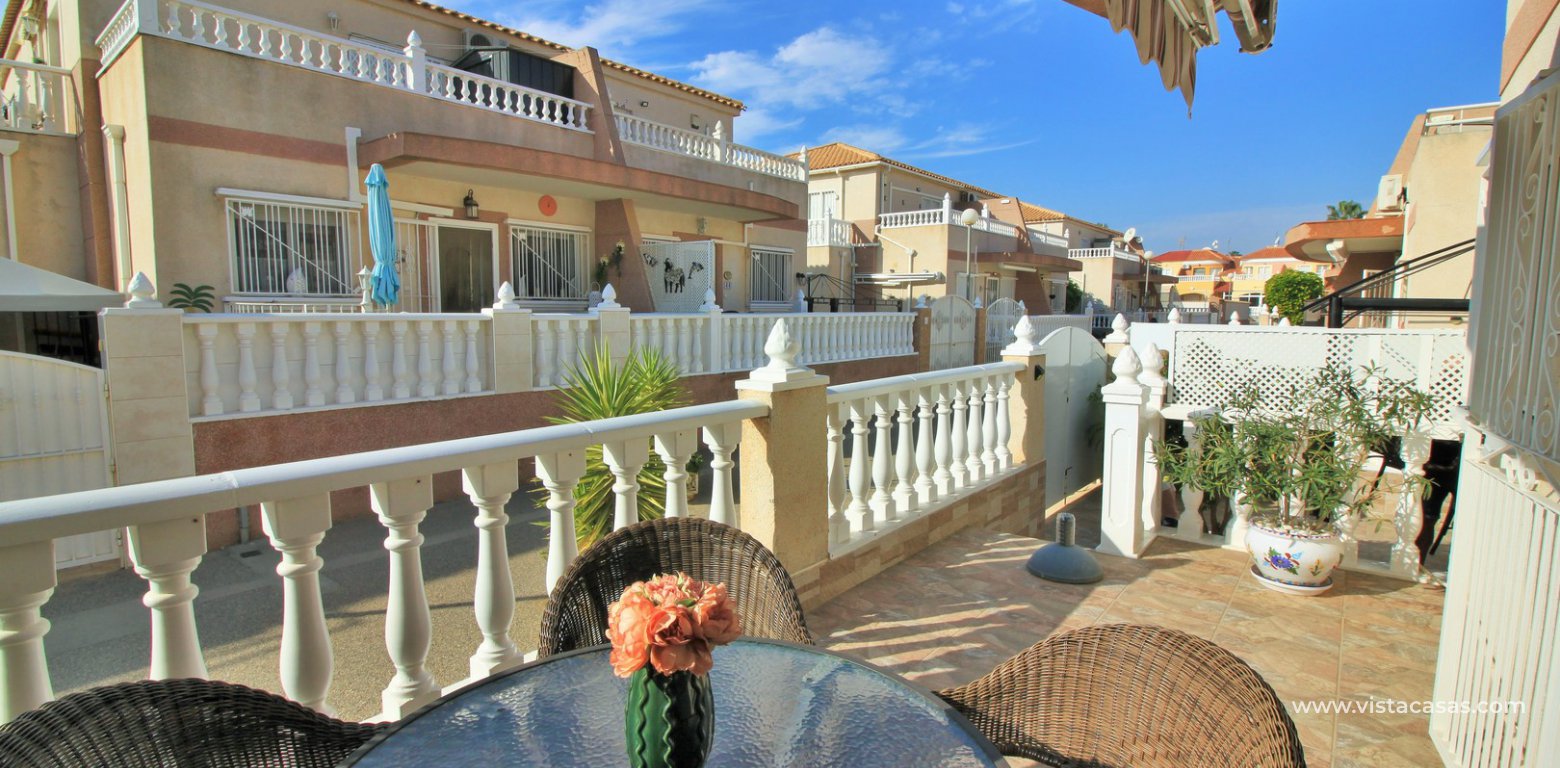 South facing townhouse for sale Torregolf II Cabo Roig south facing terrace