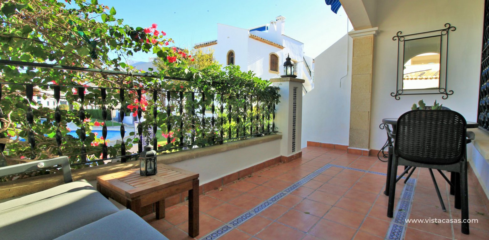 Ground floor corner apaertment overlooking the pool for sale pau 8 villamartin terrace 1