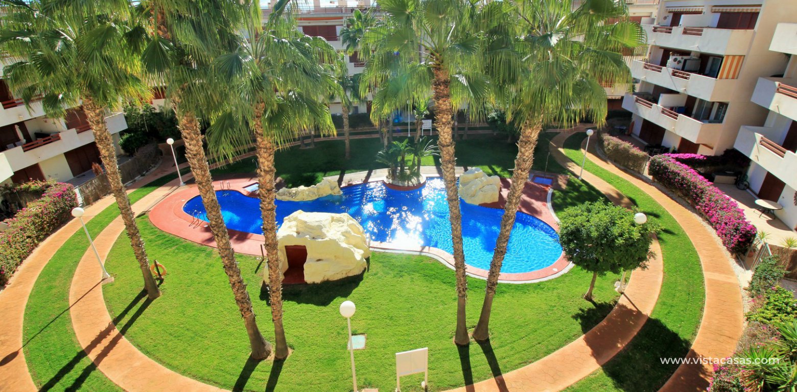 South facing penthouse for sale in El Rincon Playa Flamenca pool view