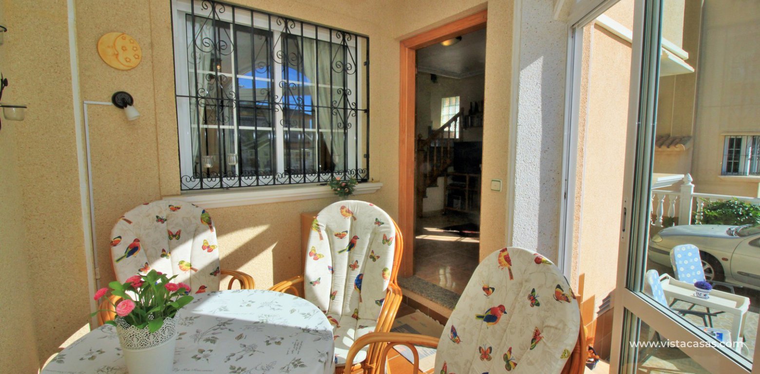 South facing Zodiaco quad for sale Playa Flamenca enclosed porch