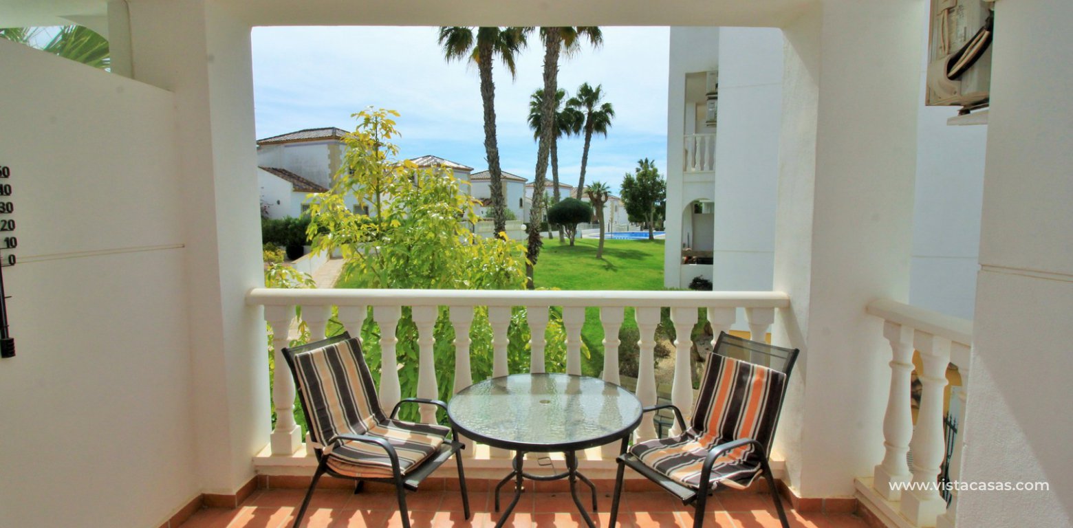 Apartment with pool view for sale Las Violetas Villamartin balcony
